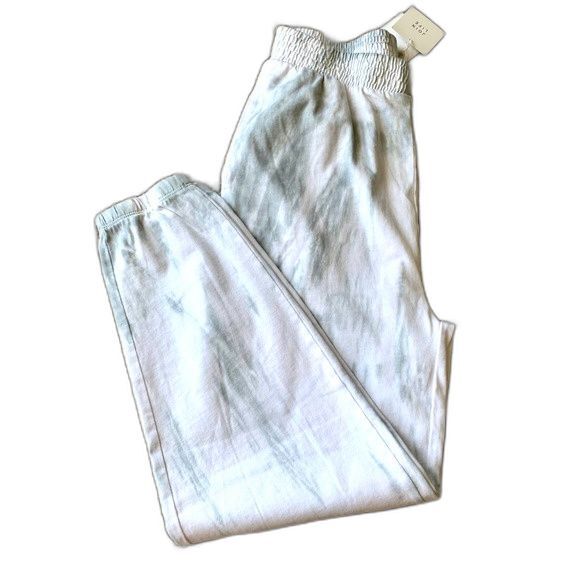 ZARA Green tie-dye jogger pants women side pockets size S boho bohemian - Picture 1 of 10